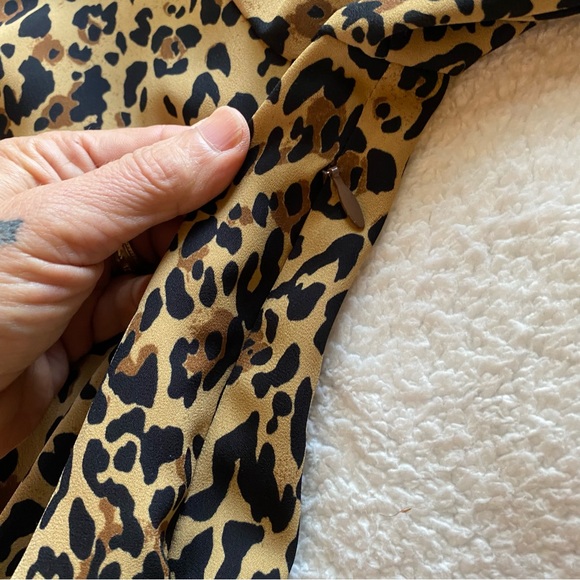 J Crew leopard pleated skirt dress perfect condition! - Picture 3 of 12